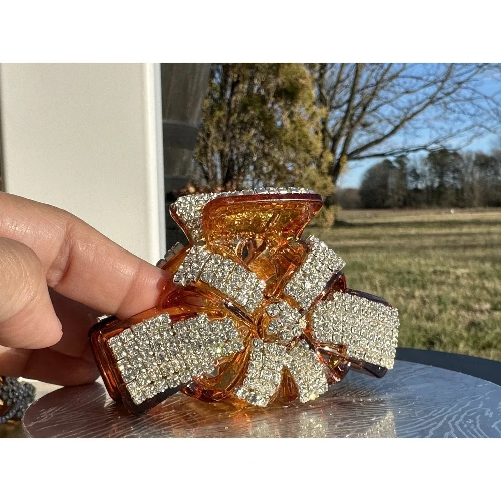 Brand New Gorgeous Hair Clip with Shiny‎ Crystals Rhinestone Jewelry Accessories